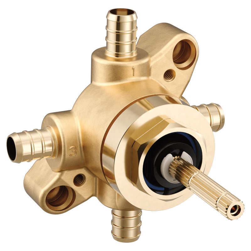 Moen U361X M-CORE 3 or 6 Function Transfer Valve with Crimp Ring PEX Connections - Image 1